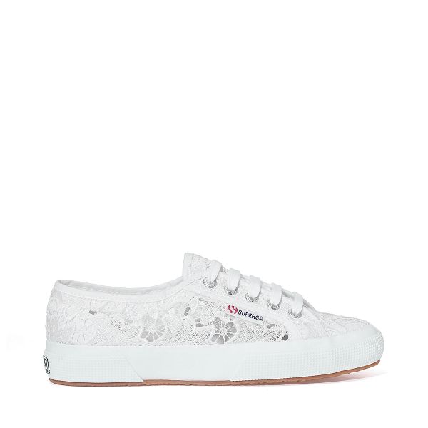 Superga 2750 Macrame White Sneakers - Women's Sneakers USA | US7601540